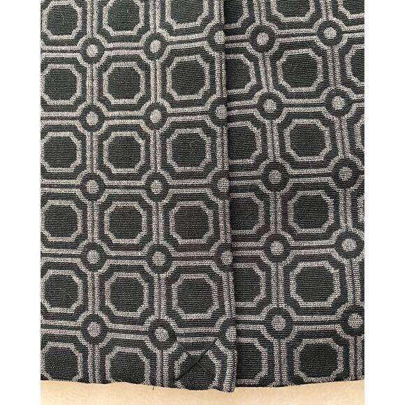 NWT New York & Company Geometric Print Pencil Skirt with Ribbon Detailing - Picture 7 of 10